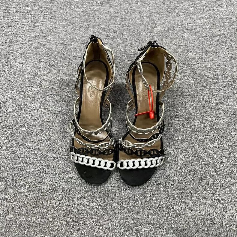 Hermes Hermes High Heels with Chain Detail Size US 4 / IT 34 - 2 Thumbnail