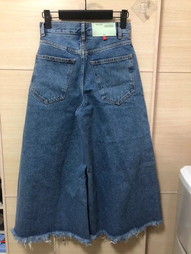 Off-White OFF White Wide Leg Denim Pants Size US 26 / EU 42 - 2 Thumbnail