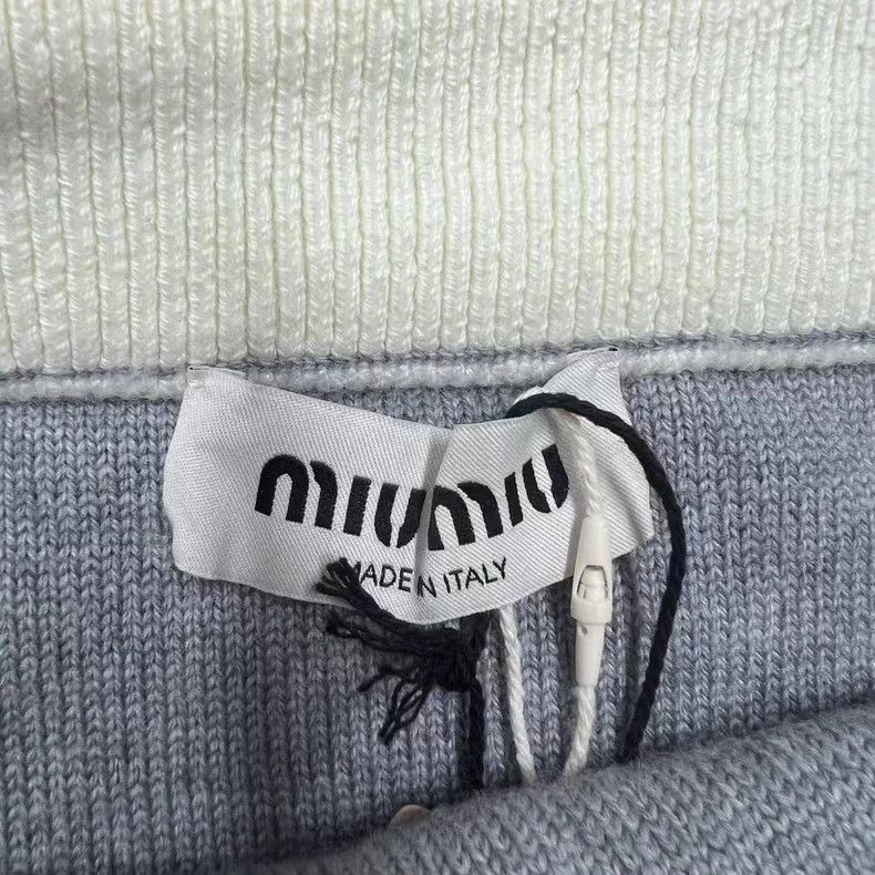 Miu Miu Miumiu New Lettered Knit Casual Shorts Size US 38 / EU 54 - 2 Thumbnail
