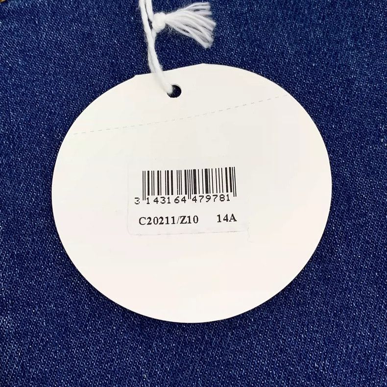 Chloe Blue Cotton Short Sleeve Denim Dress Size 22" - 8 Thumbnail