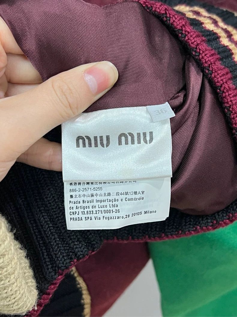 Celine MiuMiu Wool Baseball Jacket with Fur Collar Size US S / EU 44-46 / 1 - 3 Thumbnail