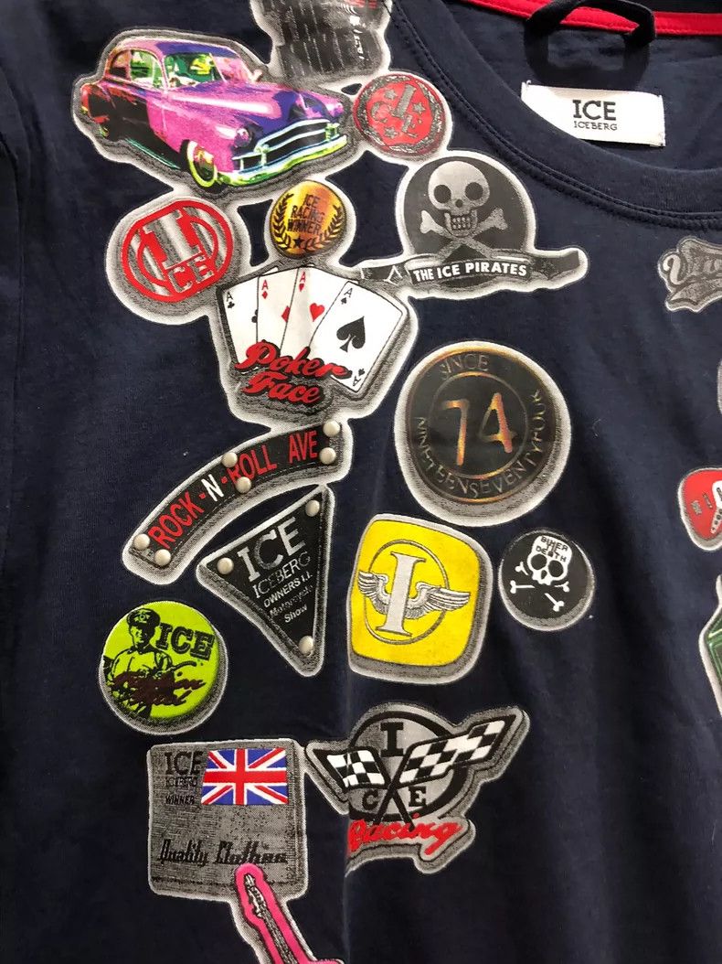 Iceberg ICE Short Sleeve T-Shirt with Patches Size US XXL / EU 58 / 5 - 4 Thumbnail