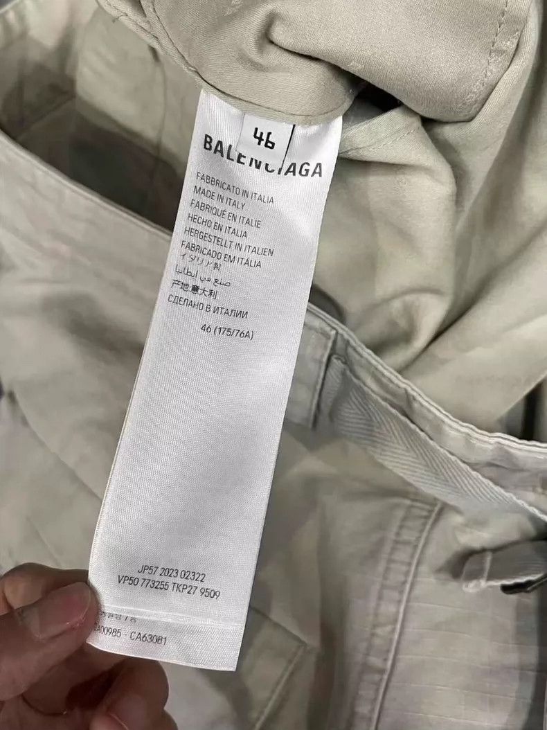 Balenciaga Balenciaga White Distressed Cargo Work Pants-yf Size US 44 / EU 60 - 6 Thumbnail