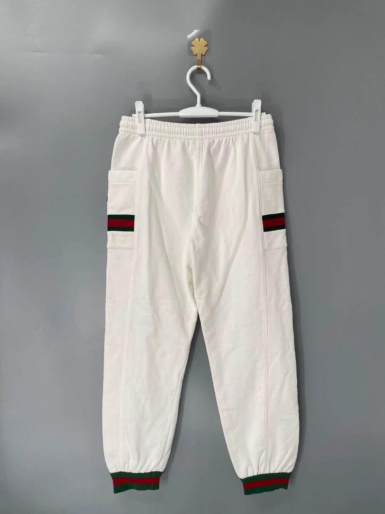 Gucci GUCCI White Sweatpants with Double G Logo-yf Size US 30 / EU 46 - 2 Thumbnail