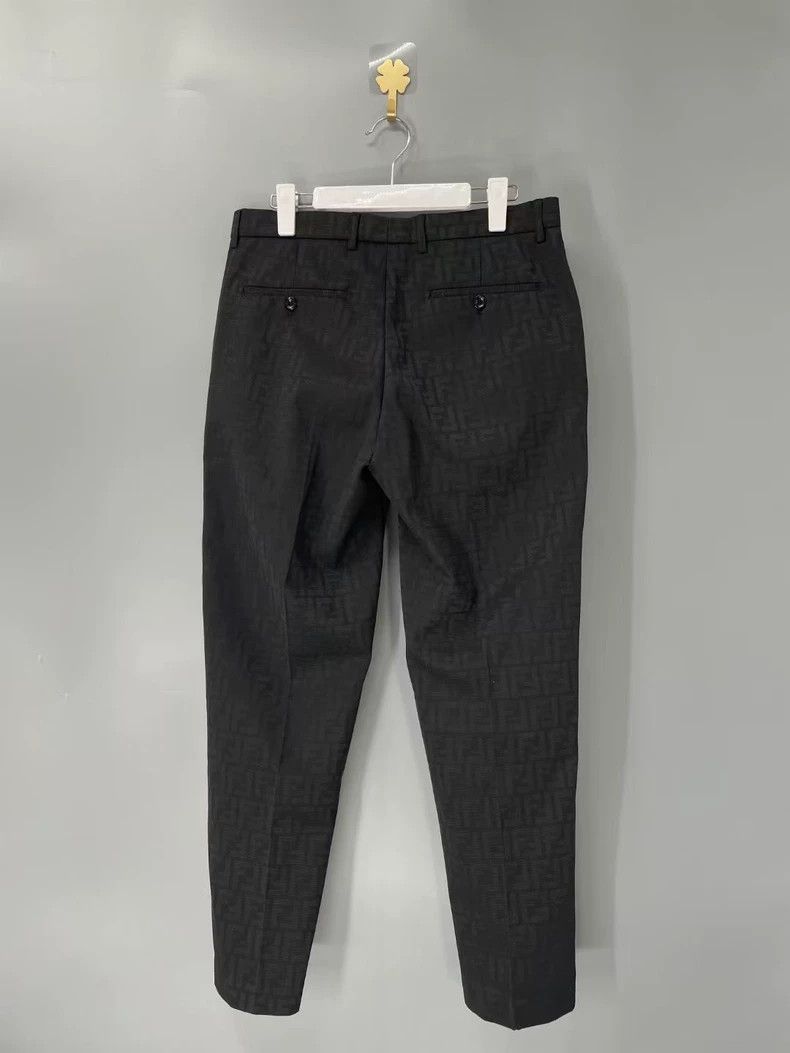 Fendi Fendi Black Printed Pants Brand New-yf Size US 44 / EU 60 - 2 Thumbnail