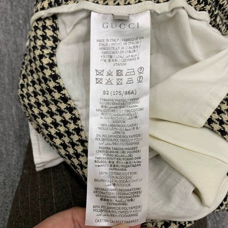 Gucci Gucci Gray Houndstooth Lounge Pants-yf Size US 44 / EU 60 - 6 Thumbnail