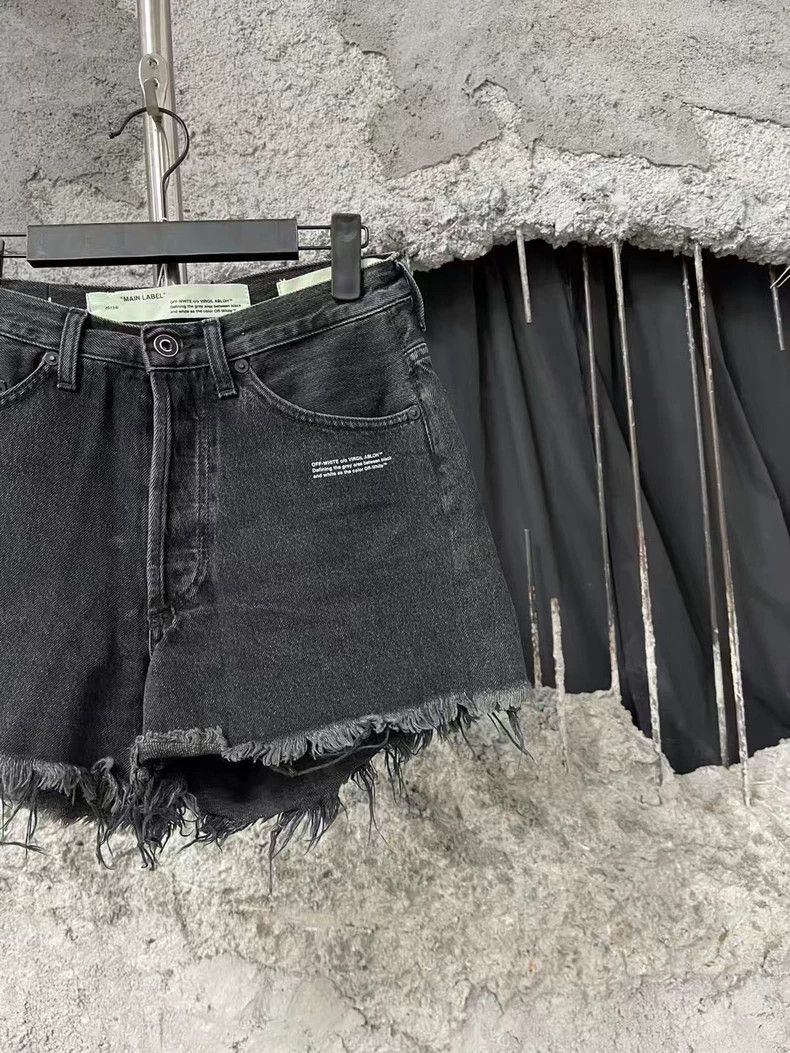 1017 ALYX 9SM Off White Denim Shorts Size 25-yf Size 24" / US 00 / IT 34 - 4 Thumbnail