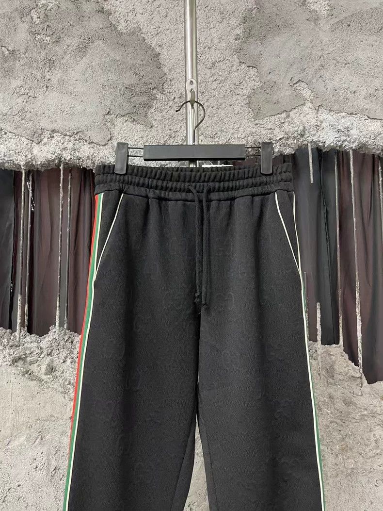 Gucci Gucci Black Patterned Long Pants with Stripes-yf Size US 26 / EU 42 - 3 Thumbnail