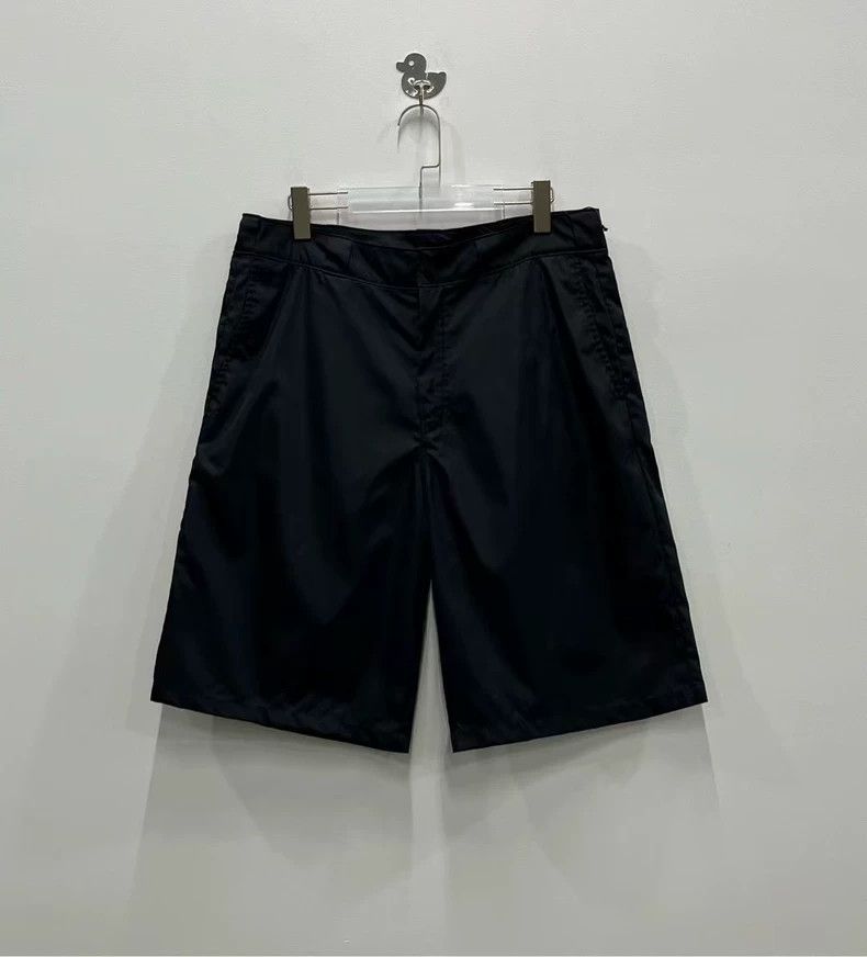 Prada Prada Black Recycled Nylon Triangle Shorts-yf Size US 44 / EU 60 - 2 Thumbnail