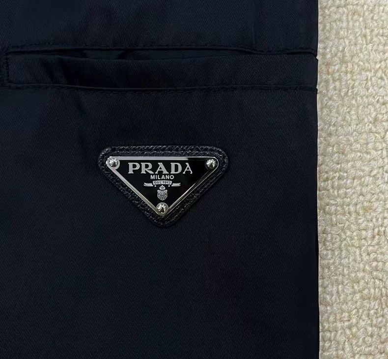 Prada Prada Black Recycled Nylon Triangle Shorts-yf Size US 44 / EU 60 - 4 Thumbnail
