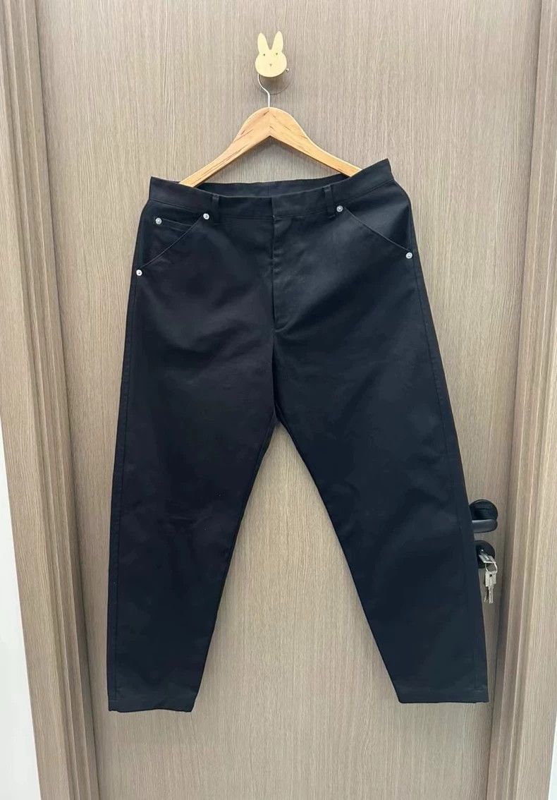 Prada New Prada Black Casual Pants with Triangle Logo-yf Size US 44 / EU 60 - 2 Thumbnail