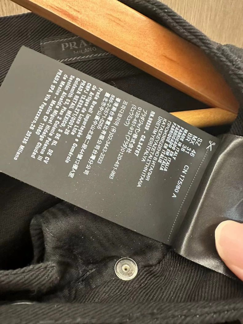 Prada New Prada Black Casual Pants with Triangle Logo-yf Size US 44 / EU 60 - 4 Thumbnail