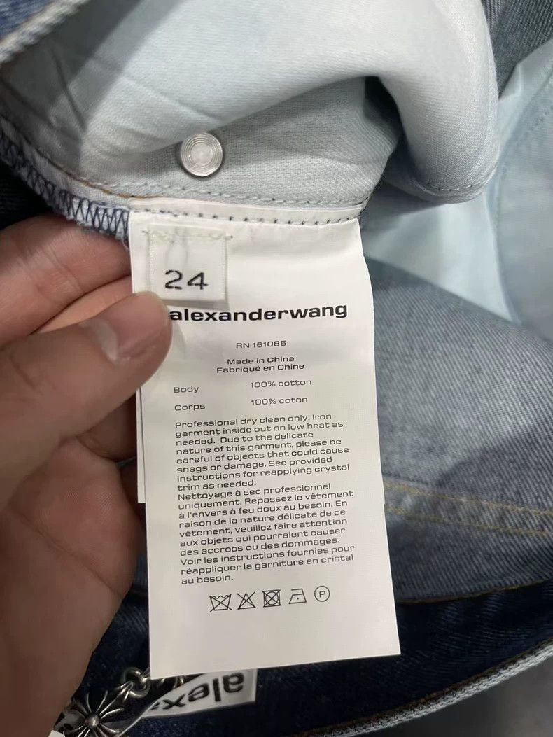 Alexander Wang Alexander Wang Denim Pants with Rhinesotnes-yf Size US 26 / EU 42 - 7 Thumbnail