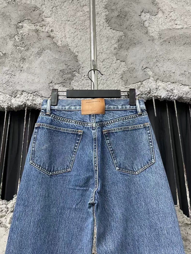 Alexander Wang Alexander Wang Denim Pants with Rhinesotnes-yf Size US 26 / EU 42 - 3 Thumbnail