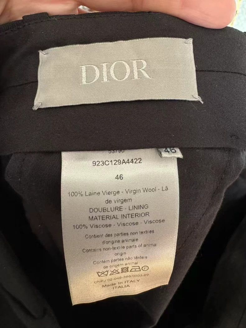 Dior Dior Black Wool Casual Trousers-yf Size US 44 / EU 60 - 4 Thumbnail