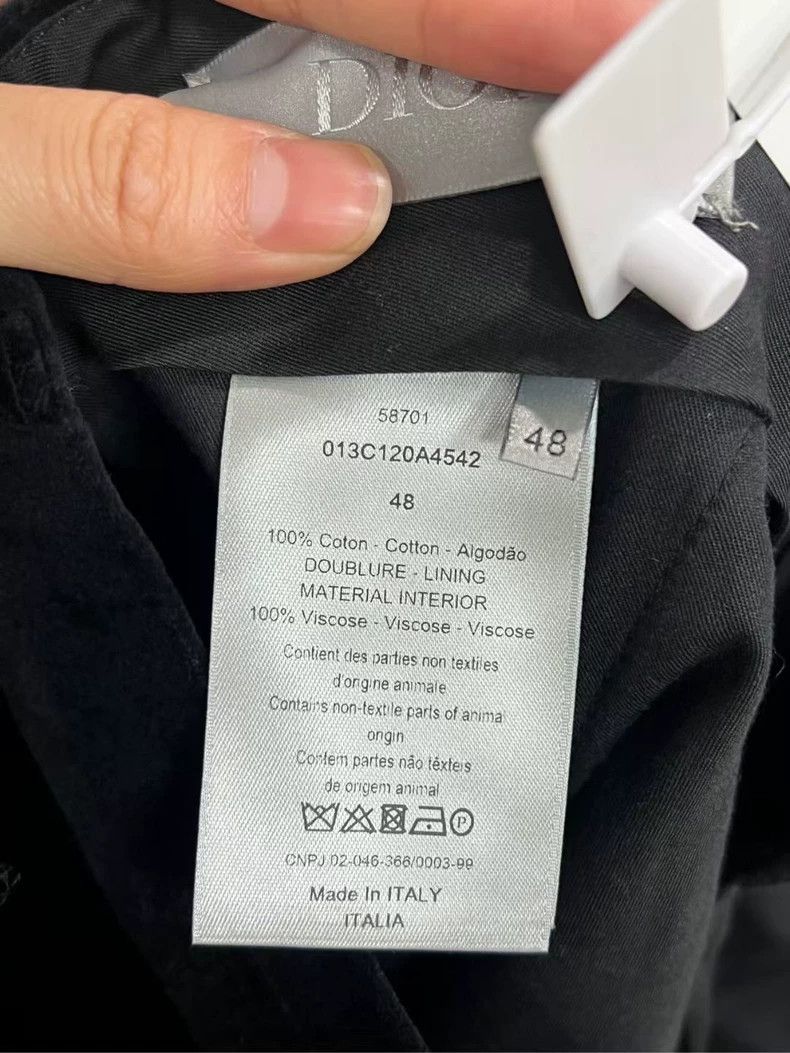 Dior Dior Black Velvet Dress Pants-yf Size US 44 / EU 60 - 3 Thumbnail