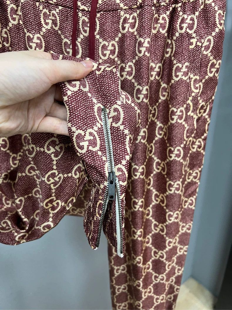 Gucci Gucci Brown Monogram Silk Sports Pants-yf Size US 32 / EU 48 - 3 Thumbnail