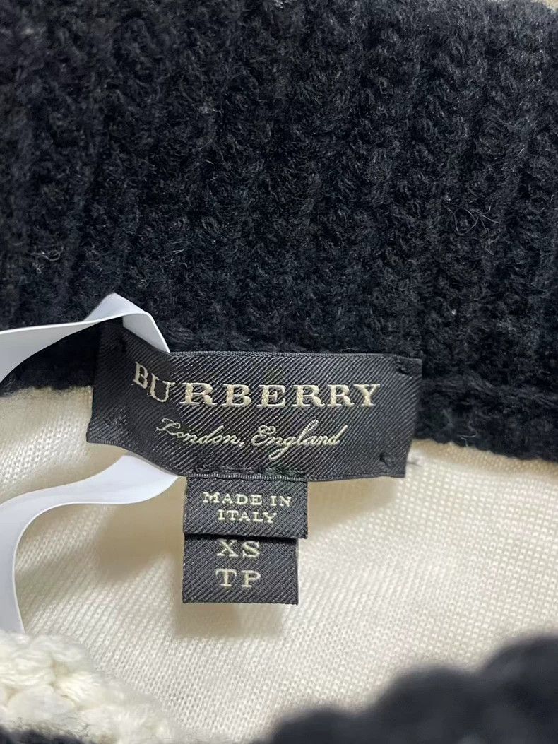 Burberry Burberry Wool Skirt in Black and White-yf Size 22" - 5 Thumbnail