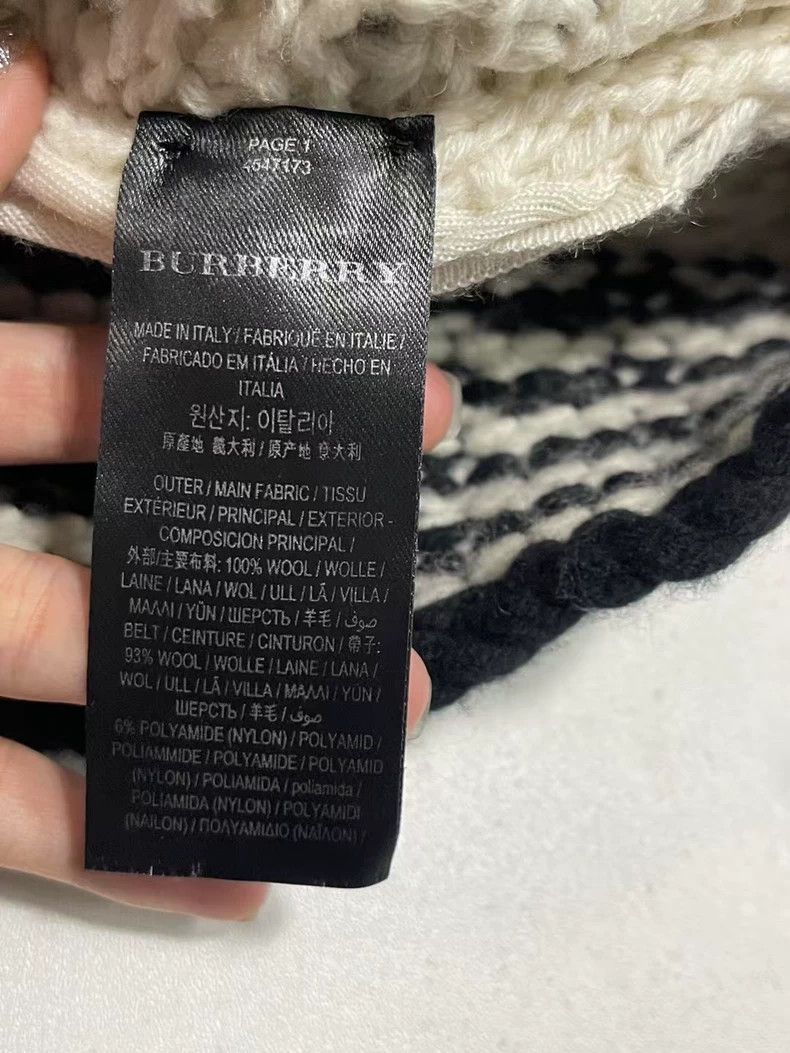 Burberry Burberry Wool Skirt in Black and White-yf Size 22" - 6 Thumbnail