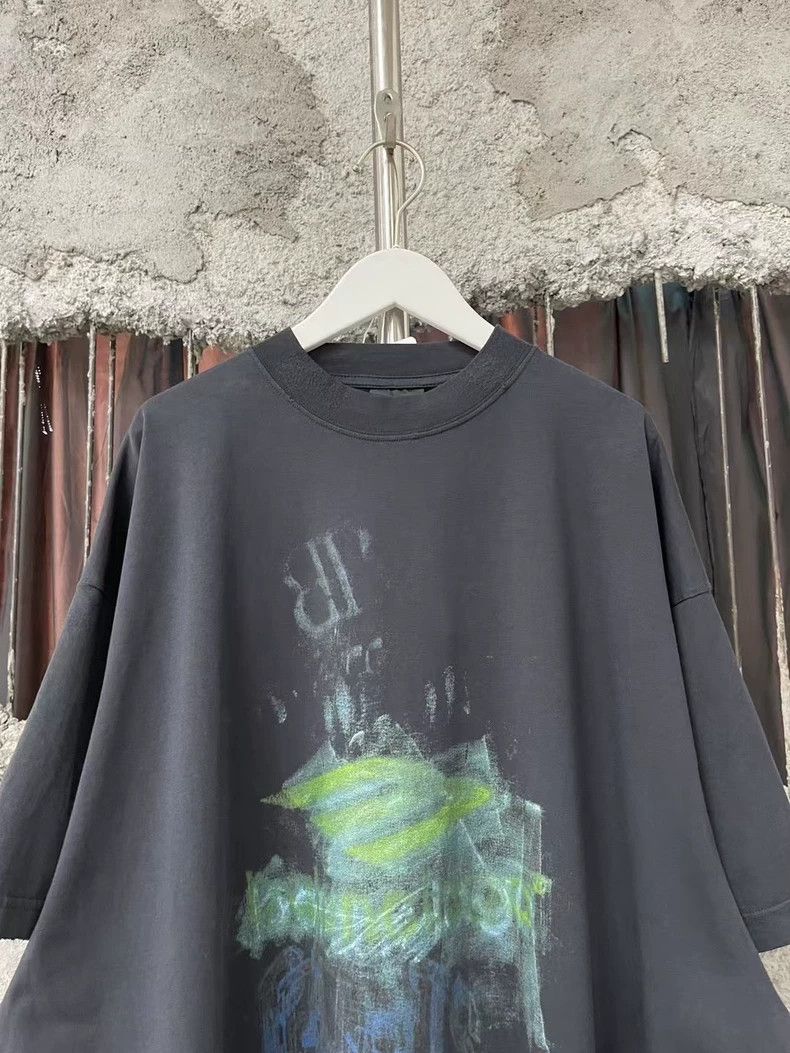 Balenciaga Balenciaga New Graffiti Short Sleeve Dress-yf Size 36" / US 14 / IT 50 - 3 Thumbnail