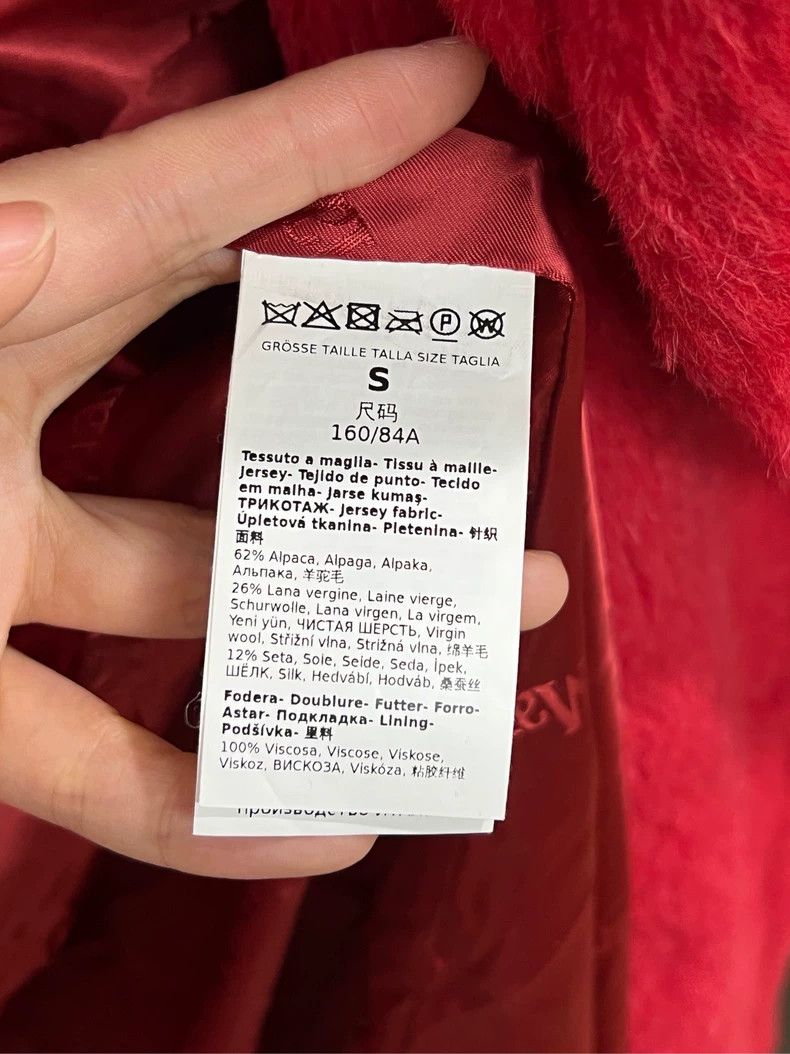 Max Mara MaxMara Red Cashmere Teddy Coat-yf Size US S / EU 44-46 / 1 - 4 Thumbnail