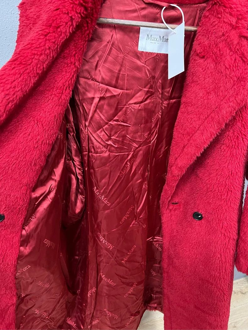 Max Mara MaxMara Red Cashmere Teddy Coat-yf Size US S / EU 44-46 / 1 - 3 Thumbnail