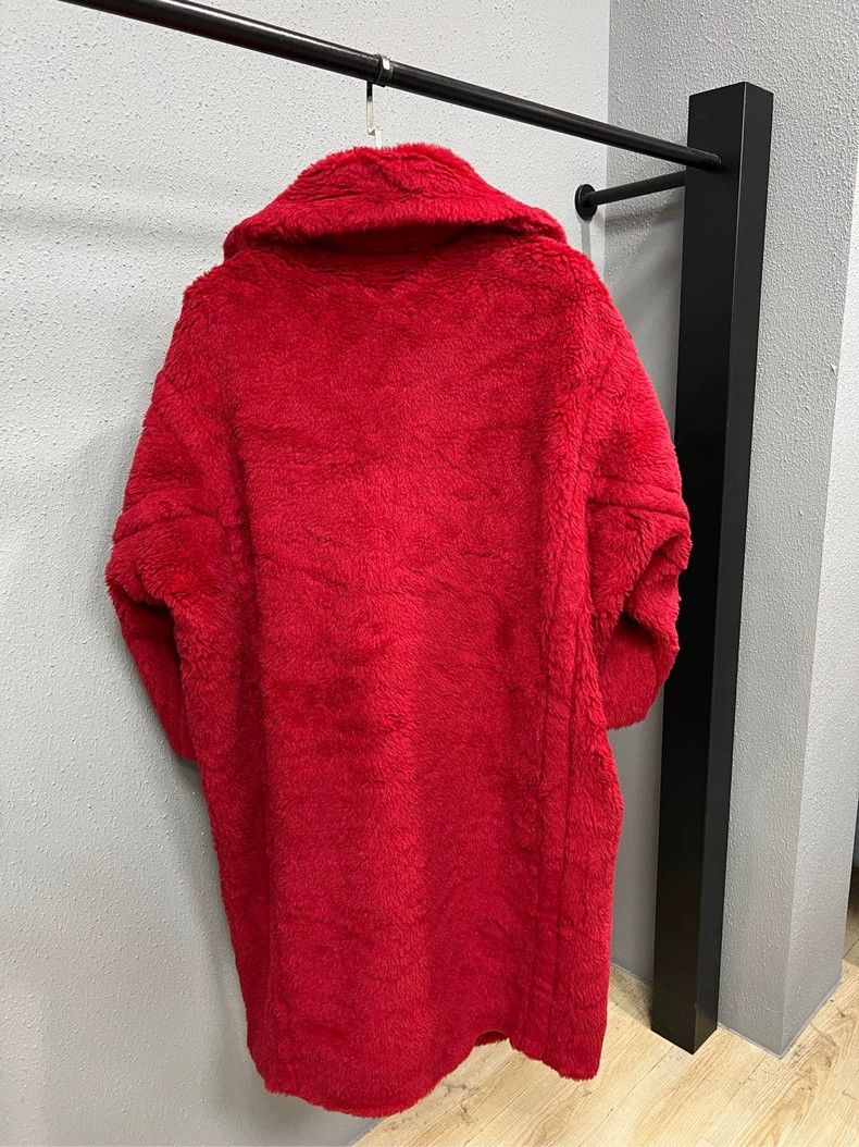 Max Mara MaxMara Red Cashmere Teddy Coat-yf Size US S / EU 44-46 / 1 - 2 Thumbnail