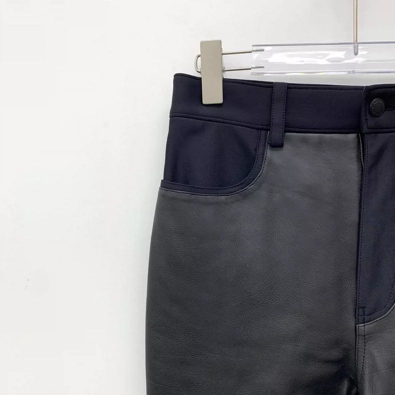 Alexander Wang Alexander Wang Black Leather Casual Pants-yf Size US 26 / EU 42 - 3 Thumbnail