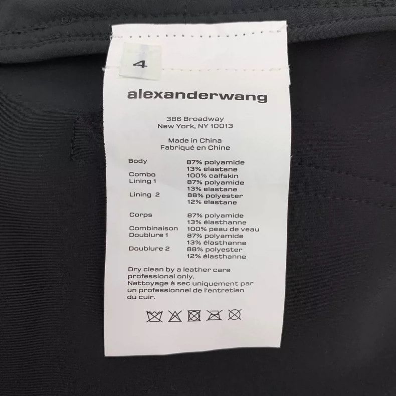 Alexander Wang Alexander Wang Black Leather Casual Pants-yf Size US 26 / EU 42 - 7 Thumbnail