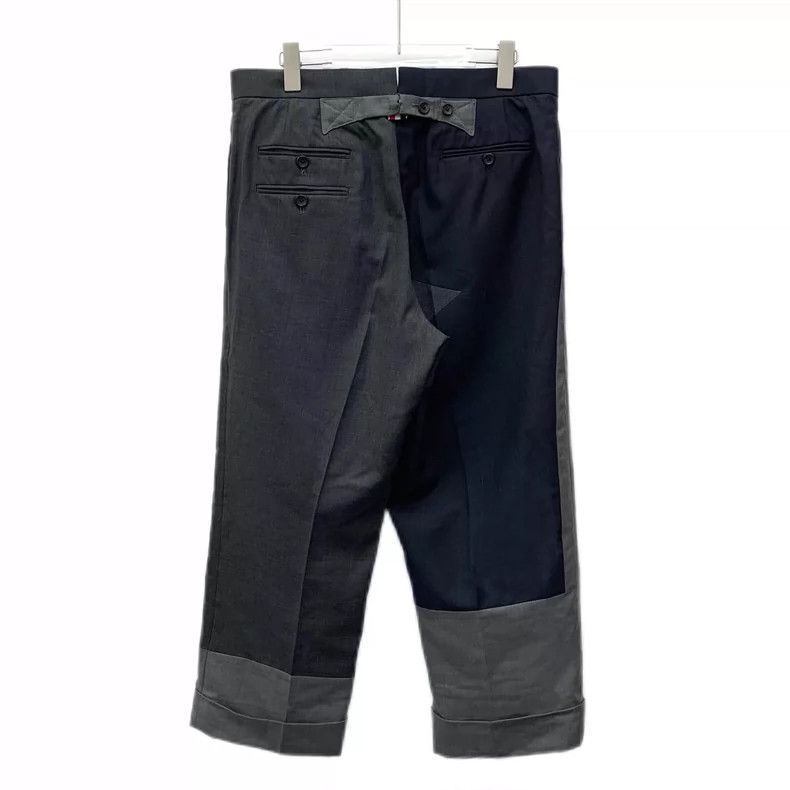 Thom Browne Thom Browne Color Block Wool Wide Leg Pants-yf Size US 26 / EU 42 - 2 Thumbnail