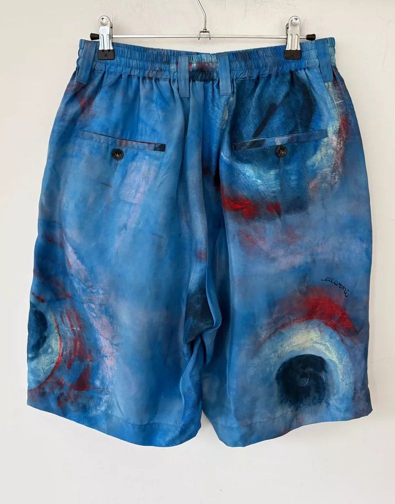 Marni Marni Men's Starry Print Silk Shorts-yf Size US 44 / EU 60 - 2 Thumbnail