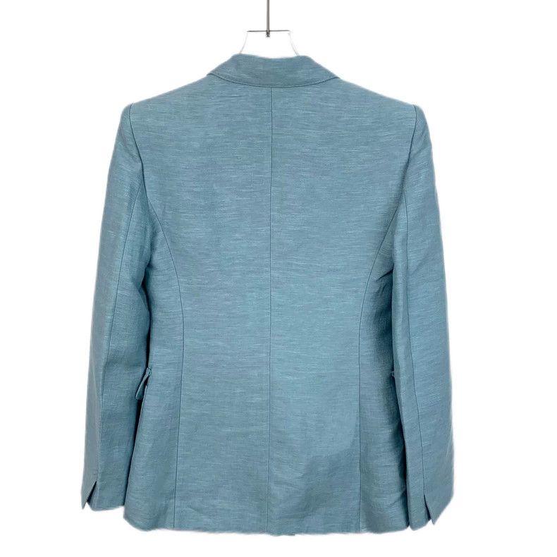 Max Mara Maxmara Blue Linen Blazer Size 40 M-yf Size US M / EU 48-50 / 2 - 2 Thumbnail