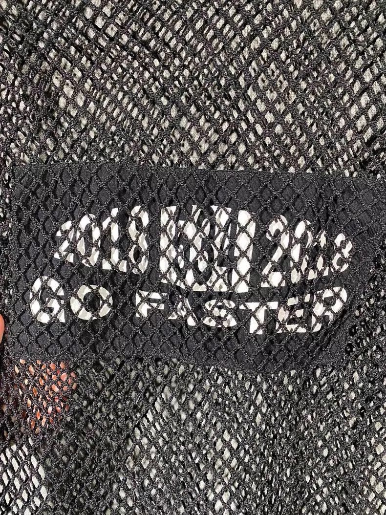 Anonymous Club Black Mesh Top with Text Design-yf Size US S / EU 44-46 / 1 - 3 Thumbnail