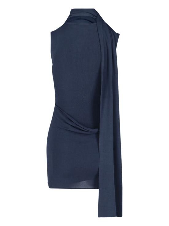 AYA MUSE AYA MUSE Women Mid Skirts AMSS2524 NAVY Blue Size S / US 4 / IT 40 - 2 Thumbnail