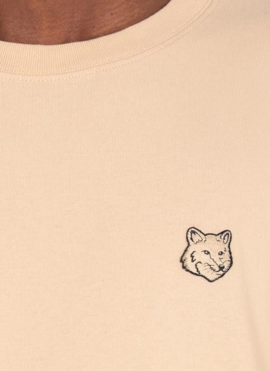 Maison Kitsune MAISON KITSUNE Men T-Shirts MM00127 KJ0118P213 Beige Size US XL / EU 56 / 4 - 4 Thumbnail