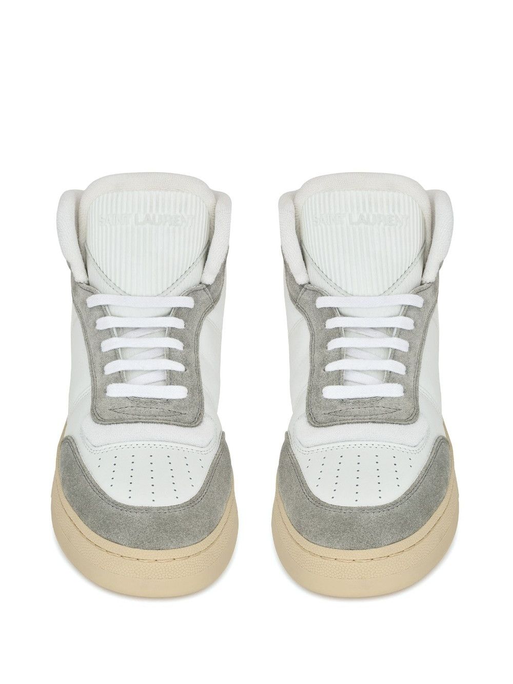 Saint Laurent Paris SL/80 SNEAKERS IN LEATHER AND SUEDE Size US 6 / EU 39 - 4 Thumbnail