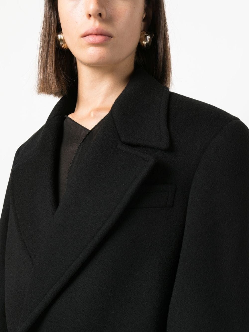 Saint Laurent Paris double-breasted coat in cashmere Size XS / US 0-2 / IT 36-38 - 5 Thumbnail