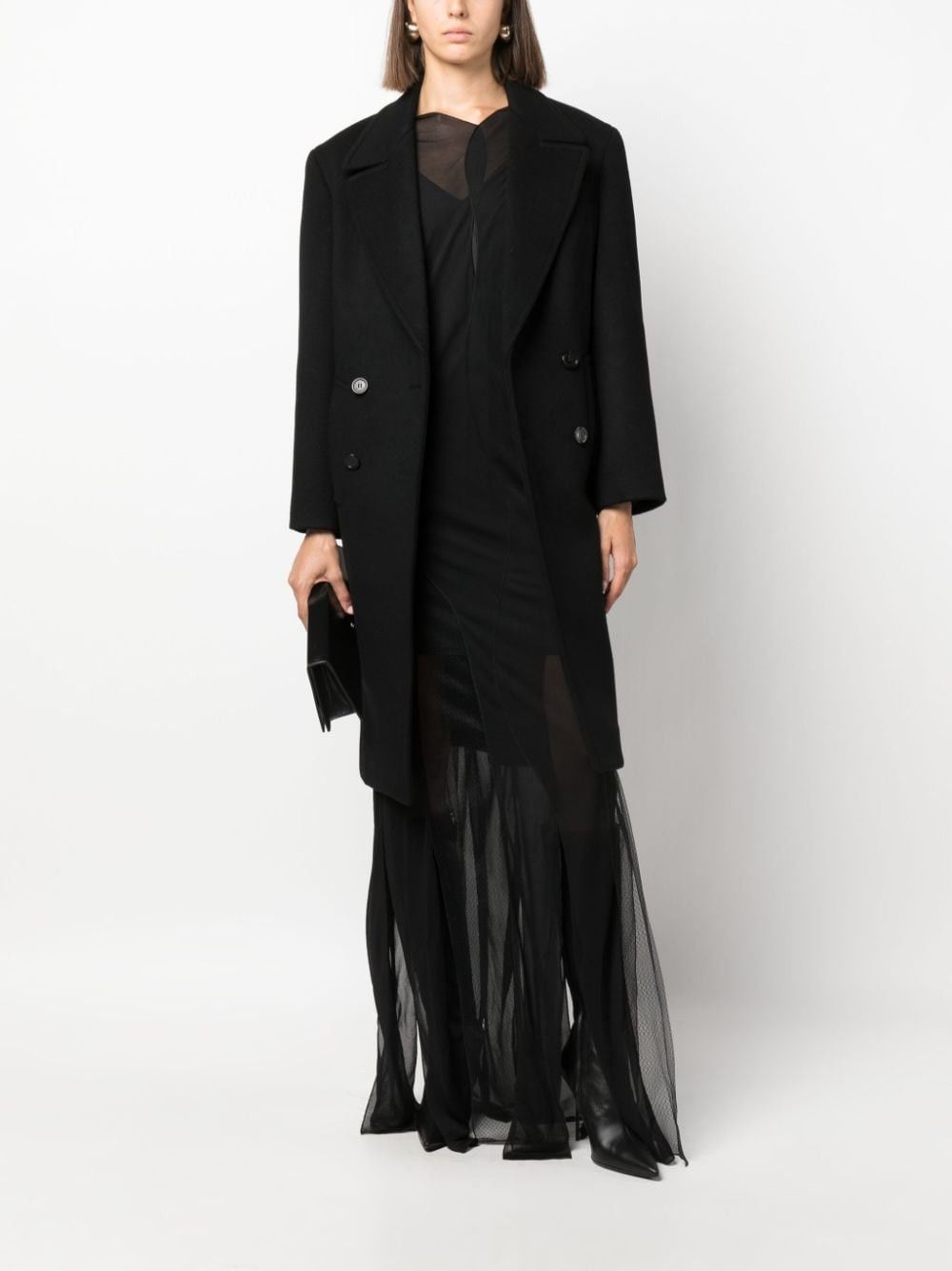 Saint Laurent Paris double-breasted coat in cashmere Size XS / US 0-2 / IT 36-38 - 3 Thumbnail