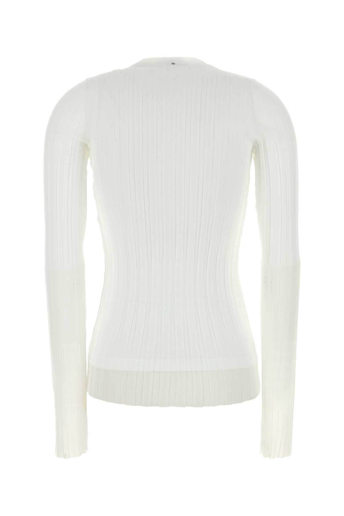Sportmax White Organza Acino1234 Top Size XS / US 0-2 / IT 36-38 - 2 Thumbnail