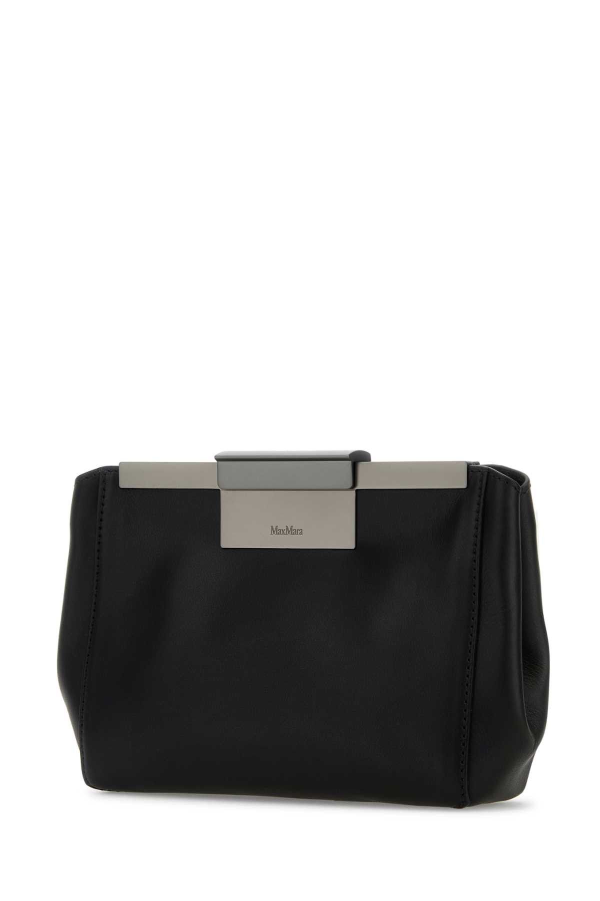 Max Mara Black Leather Belt Bag Size ONE SIZE - 2 Thumbnail