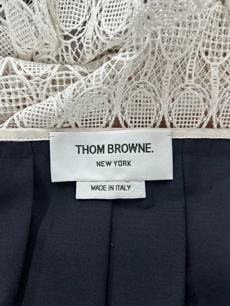 Thom Browne Thom Browne Lace Trimmed Dress for Women-yf Size 36" / US 14 / IT 50 - 2 Thumbnail
