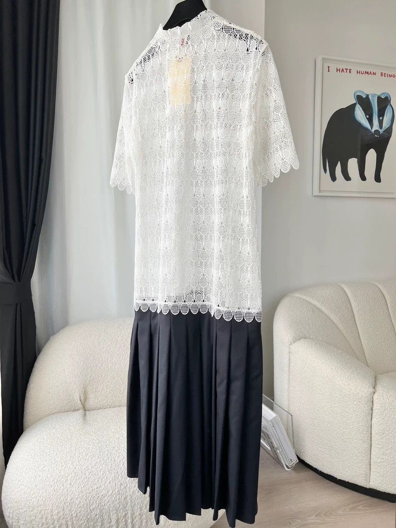 Thom Browne Thom Browne Lace Trimmed Dress for Women-yf Size 36" / US 14 / IT 50 - 4 Thumbnail