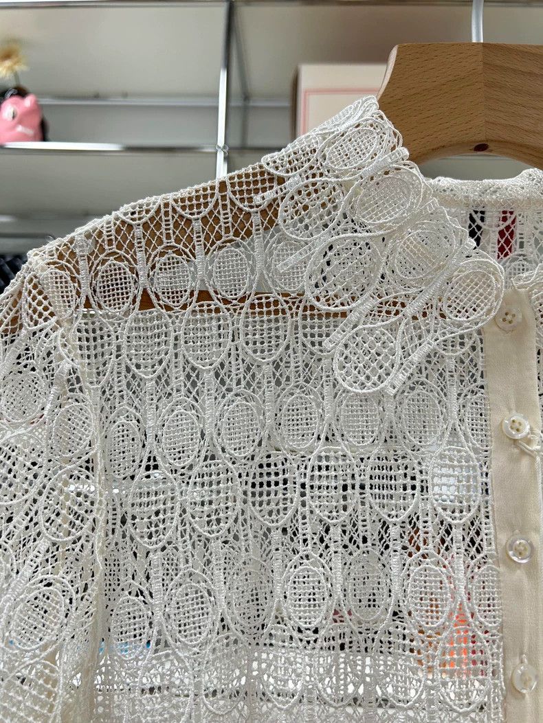 Thom Browne Thom Browne Lace Trimmed Dress for Women-yf Size 36" / US 14 / IT 50 - 9 Thumbnail
