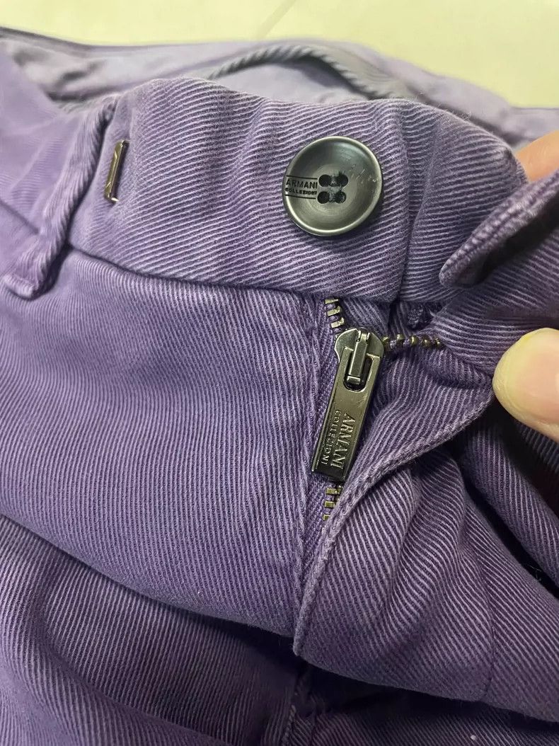 Emporio Armani Giorgio Armani Purple Casual Pants for Spring-yf Size US 44 / EU 60 - 4 Thumbnail