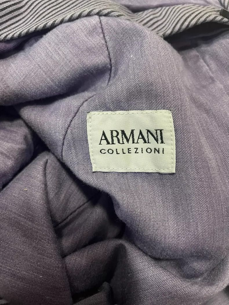 Emporio Armani Giorgio Armani Purple Casual Pants for Spring-yf Size US 44 / EU 60 - 3 Thumbnail