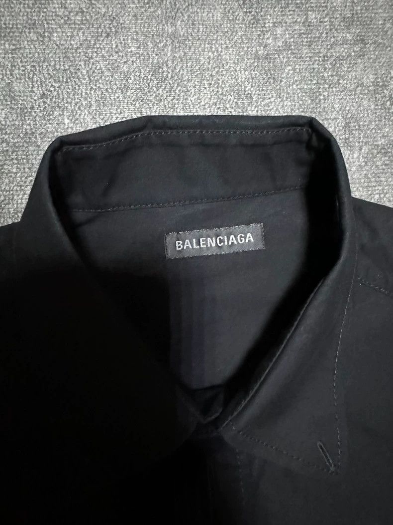 Balenciaga Balenciaga Black Long Sleeve Shirt-yf Size US M / EU 48-50 / 2 - 3 Thumbnail