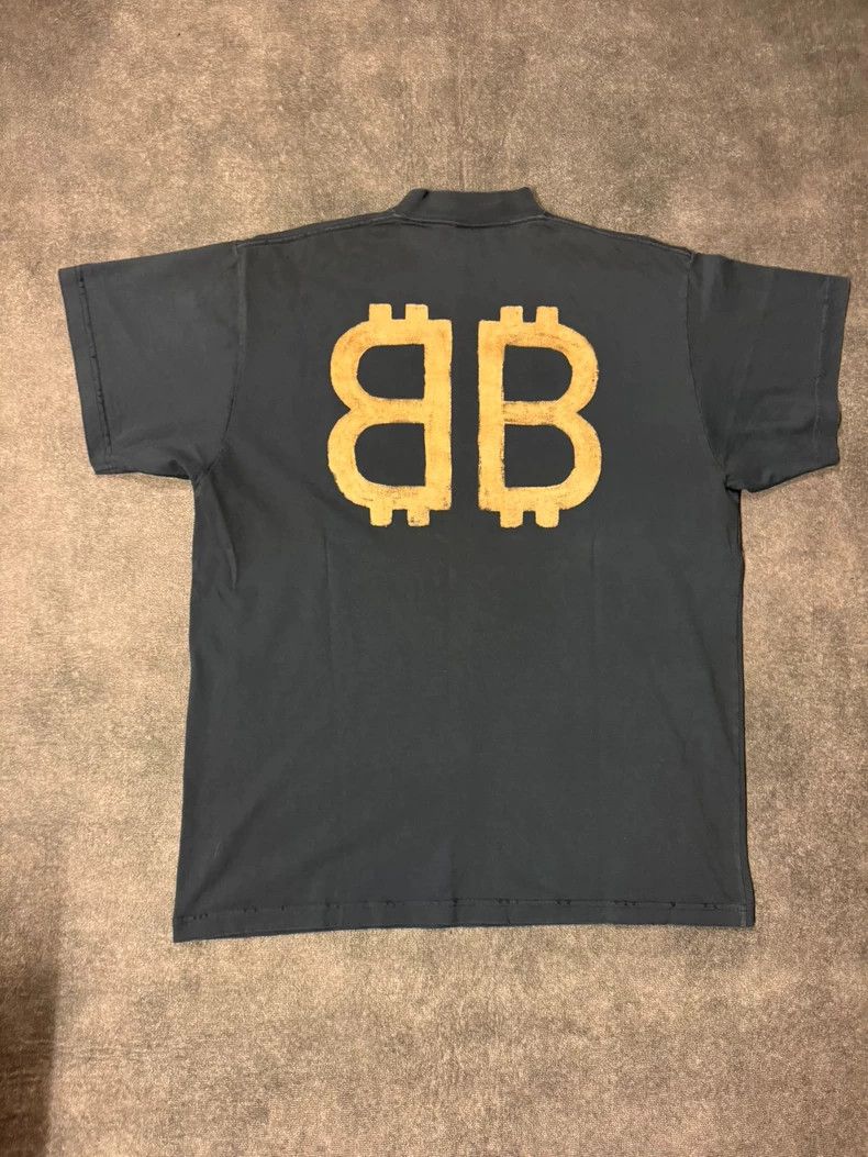 Balenciaga Balenciaga Bitcoin Short Sleeve Shirt-yf Size US M / EU 48-50 / 2 - 2 Thumbnail