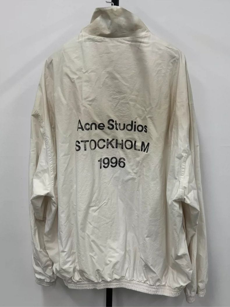 Acne Studios Acne Studios White Dyed Coach Jacket-yf Size US M / EU 48-50 / 2 - 2 Thumbnail