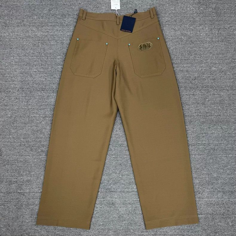 Louis Vuitton Louis Vuitton Green Turquoise Wool Pants-yf Size US 44 / EU 60 - 2 Thumbnail