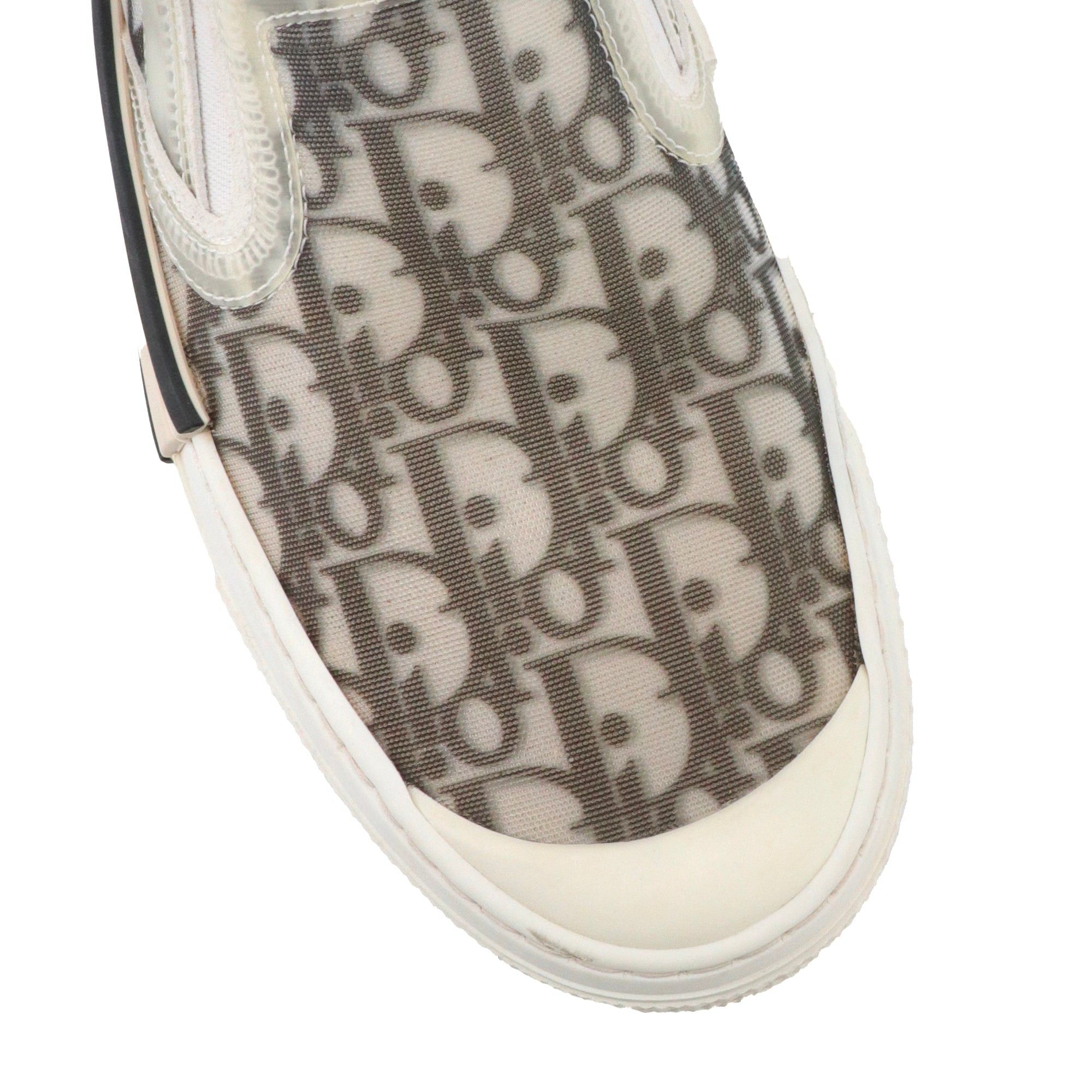 Dior DIOR - Dior B23 Slip-On sneakers in white oblique Dior canvas (T40) Size US 9 / IT 39 - 5 Thumbnail